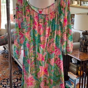 Lilly Pulitzer Lana Skort Romper pop up Lillyof the Jungle sz large NWT
